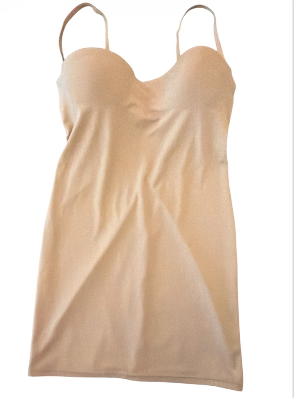 Flexees by Maidenform Nude Shapewear Underwire Slip Dress Body Shaper 36D